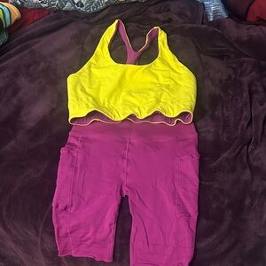 Fabletics Reversible Top & Shorts